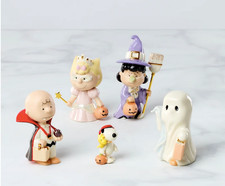 Lenox Halloween Peanuts Tricks & Treats Set/5 Snoopy Charlie Brown New 899490 picture