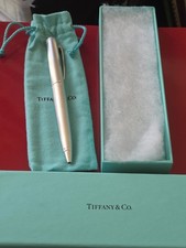 Vintage Tiffany & Co. Streamerica .925 Sterling Ballpoint Pen w/Orig Box & Pouch picture