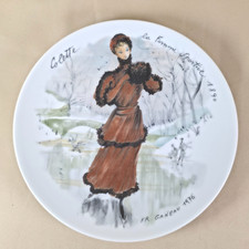 Vintage D'Arceau Limoges France Plate Colette La Femme Sportive 1890 BL 483 picture