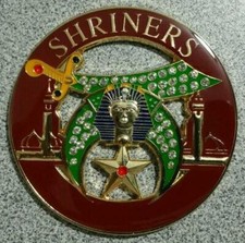 Shriners Jeweled Cut-Out Car Emblem picture