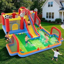 Inflatable Bounce House for Big Kids, 11 in 1 Gameplay Mode Bounce House with Sl picture