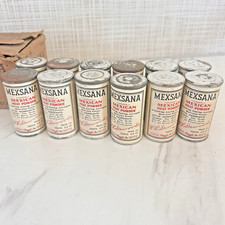 Vintage Mexsana Mexican Heat Powder 10 Cent Size Cans 3/4 Oz Bundle of 12 & Box picture