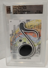 2012 Famous Fabrics Ink Music Memorabilia Single Silver 37/90 Courtney Love Card picture