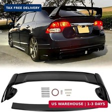 Rear Trunk Spoiler Wing Compatible with 2006-2011 Honda Civic 4 Door Sedan ABS T picture