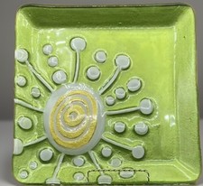 LORI SIEBERT Pop-Ins DEMDACO SILVESTRI 11” Green ATOMIC Serving Chop Plate NWT picture