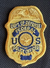 US Dept. of Offense Federal Police Officer Patch 3” picture