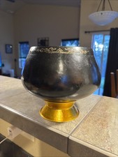 Thai Alms bowl Ban Baat Steel Handmade Buddhist Monk 1970's Vintage picture