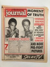 Philadelphia Journal Tabloid September 16 1981 Sugar Ray Leonard v Thomas Hearns picture