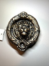 New Cast Iron Lion Head Doorknocker. 4”  picture