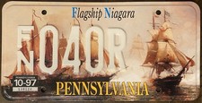 1997 PENNSYLVANIA Flagship Niagara License Plate Specialty EXC condition picture