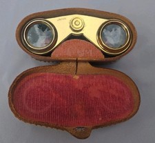 Vintage Ofuna Opera Glasses 3x10 Binoculars w/Case Japan picture
