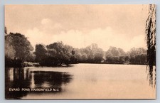 NJ, Haddonfield, Evan's Pond, Vintage Postcard picture