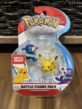 Pokémon Battle Figure 2-Pack Pikachu & Popplio Wicked Cool Toys - New & Sealed picture