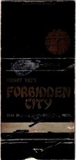 Henry Yee's Forbidden City Second Bl Detroit MI Vintage Matchbook Cover TMM16-6 picture