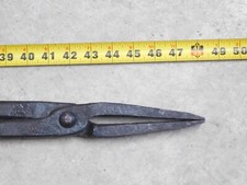 4 FEET Vintage Blacksmith Metal Mill Working FLAT JAW GRAB TONGS NEEDLE NOSE SI picture