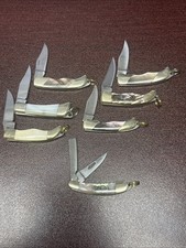 Lot Of 7 Small Keychain Knives , Rough Rider And NC picture