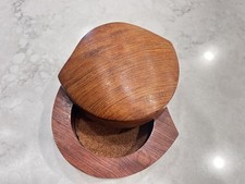Wood Trinket Box Koa Wood w/Swivel Top picture