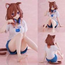 Miku Nakano Cat Girl 10-18CM Anime PVC Figure Cute Ears Collectible Gift picture