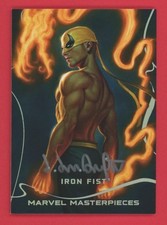 2022 Skybox Marvel Masterpieces Iron Fist /10 Dan Dos Santos Auto Autograph picture