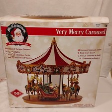 Mr. Christmas Very Merry Carousel It plays 25 carols picture