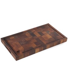 Zassenhaus Walnut End Grain Cutting Board 21x12 Juice Groove Handles, Brown picture