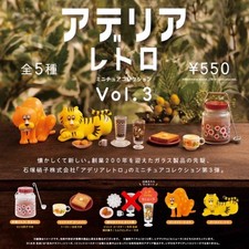 Aderia Retro Miniature Collection 3 complete set 5 Capsule Toy NEW picture