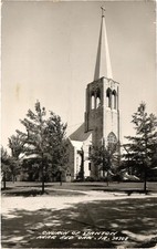 RPPC Church of Stanton Near Red Oak Iowa Vintage Postcard 1940s-60s picture