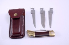 Vintage Case XX Changer 4 Blades Sheath 1999 Rosewood Clip Drop Saw Utility picture