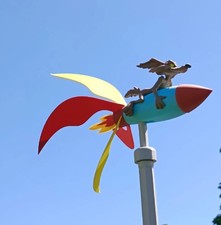 Wile E Coyote And Rocket Wind Spinner 3D Printed picture