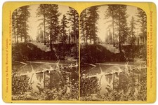 UTAH STEREOVIEW - Hayden Survey - Emerald Lake - WH Jackson 1870s picture