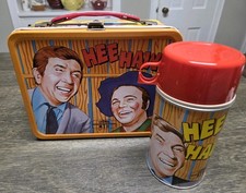 VINTAGE HEE HAW LUNCHBOX AND THERMOS NOS UNUSED Rare In This Condition  picture