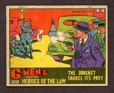 1936 G-Men & Heroes of the Law #100 The Dragnet Snares Its Prey KEY Rare Number picture
