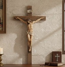 Beautiful Catholic Crucifix Resin picture
