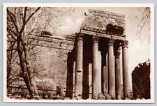 Baalbek Lebanon Bacchus Temple Ruins RPPC Vintage Real Photo Postcard Torino picture