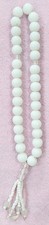 Elegant 34-Bead Islamic Tasbeeh –  Dhikr Prayer Beads with Tassel - white picture