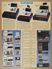 Casio Calculators FX-700P 450 TA-1000 Cash Registers 1984 catalog ad page picture