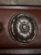 Edward Bohlin Sterling Silver Concho Belt Size 32 picture