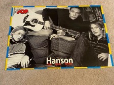 Hanson Spice Girls teen magazine poster clipping Super Pop couch rare picture