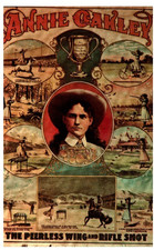 Vintage Postcard Annie Oakley Wild West Poster Reproduction picture