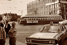 Trolley Car & Taxi Cab Washington D.C. Vintage 35mm Slide 1960's Found Art R190B picture