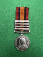 Queen’s South Africa (QSA) Medal | Boer War | 4 Clasps | 2499 Corpl R Cribley picture