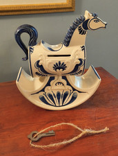 Bjorn Wiinblad Rocking Horse Piggy Bank Rosenthal Vintage With Key picture