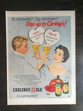 Vintage 1952 Carling's Red Cap Ale Full Page Original Ad 622 picture