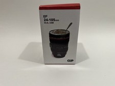 Canon Camera Zoom Lens EF 24-105mm Stainless Steel Travel Mug Cup 12oz Brand New picture