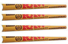 😎4x RAW CLASSIC SUPERNATURAL SIZE UNREFINED ROLLING PAPERS✨ 1 CONE PER PACK 👀 picture
