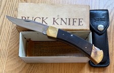 VINTAGE 1972-85 BUCK 110 KNIFE LIGHTLY USED IN BOX   SMRT2 picture
