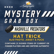 Mystery Grab Box - Nashville Predators NHL Autographed Hat Trick picture