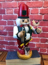 RG RICHARD GLASSER NUTCRACKER DWARF SANTA Carpenter TOY MAKER 14