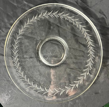 Fostoria Holly Clear Luncheon Plate 147215 picture