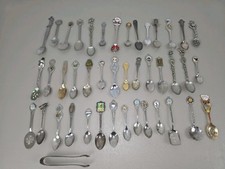 Large lot Of 42 Miscellaneous collector Spoons picture